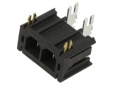 Sabre 2-Contact RA Header 062 Lock Short Tail, MOLEX