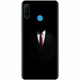 Husa silicon pentru Huawei P30 Lite, Mystery Man In Suit