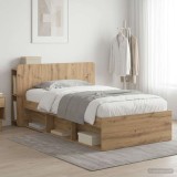 Cumpara ieftin Cadru de pat cu depozitare Stejar Artizanal 90 x 200 cm