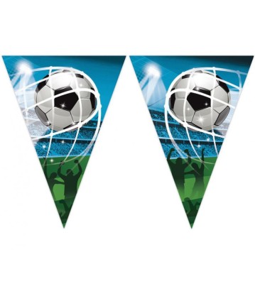 Ghirlanda petrecere din carton cu 9 stegulete model Fotbal 2.3M foto