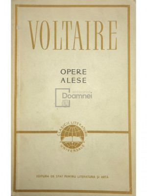 Voltaire - Opere alese (editia 1957) foto