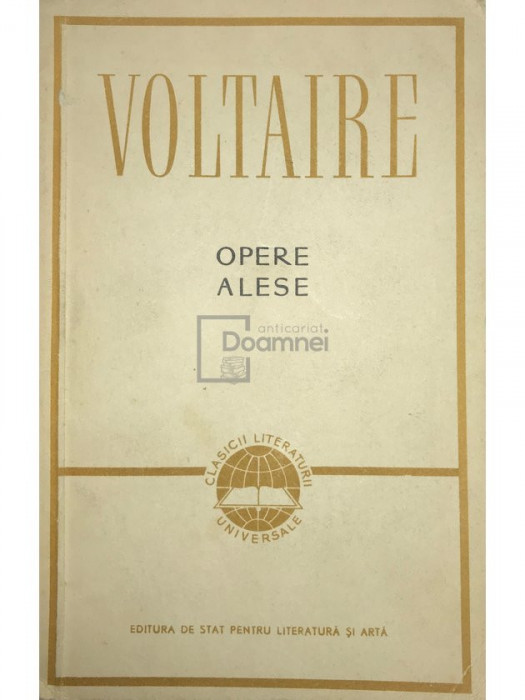 Voltaire - Opere alese (editia 1957)