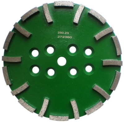 Disc cu segmenti diamantati pt. slefuire pardoseli - segment dur - Verde - 250 mm - prindere 19mm - DXDH.8500.250.23 foto