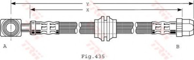 Conducta / cablu frana MINI MINI (R50, R53) (2001 - 2006) TRW PHD479 foto