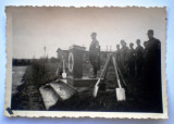 P.071 FOTOGRAFIE RAZBOI WWII MILITARI TRUPE RAD REICHSARBEITSDIENST 9/6cm