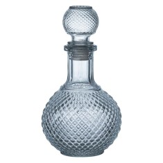 Sticla din Sticla, Rotunda, cu Model Romburi, 500ml foto