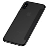 Husa 360 iPhone XS Translucent View Baseus Neagra