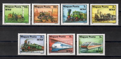 Ungaria1979-Expo Internaț. de Transport- Hamburg,serie+colite DT+NDT,4 poze.MNH foto