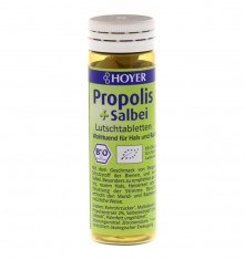 Propolis si salvie tablete bio de supt, 60 de tablete Hoyer foto