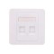 Capac priza RJ45 fara Keystone 2 porturi alb Well