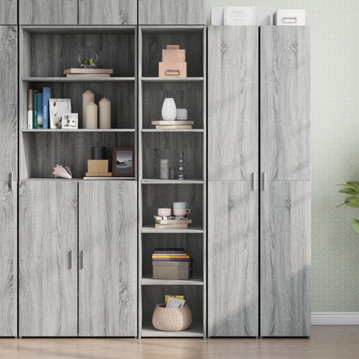 vidaXL Dulap &icirc;nalt, gri sonoma, 40x41x185 cm, lemn prelucrat