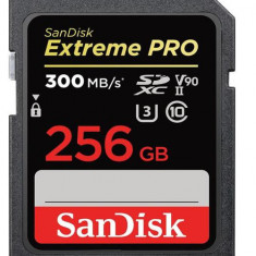 Card de memorie SanDisk Extreme Pro SDSDXDK-256G-GN4IN, SDXC, 256GB, 8K, UHS-II U3, Clasa 10, V90