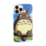 Husa compatibila cu Apple iPhone 11 model Totoro fishing, Silicon, TPU, Viceversa, Transparent, Carcasa