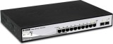 SWITCH PoE D-LINK Smart 8 porturi Gigabit (8 PoE) + 2 porturi SFP, IEEE 802.3af/at, carcasa metalica, &quot;DGS-1210-10P&quot; (timbru verde 2 lei)