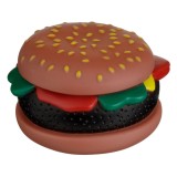 Jucarie pentru caini, Forma de Hamburger cu Sunet, 9 cm, Maro, CMCLASS