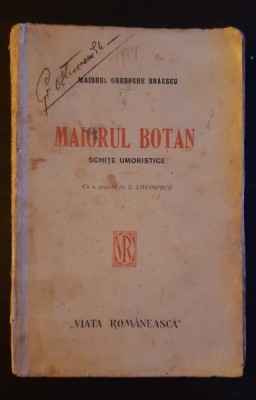 Maiorul Boțan. Schițe umoristice - Maior Gheorghe Brăescu foto