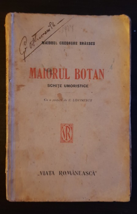 Maiorul Boțan. Schițe umoristice - Maior Gheorghe Brăescu