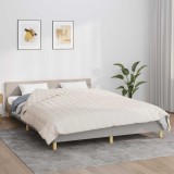VidaXL Pătură cu greutăți, crem deschis, 220x235 cm, 11 kg, textil 350764