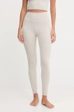adidas Performance jambiere de yoga All Me culoarea bej, uni, JW7580