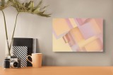 Tablou Canvas cu design geometric abstract, culoare visului, 39 x 26 cm, CMCLASS