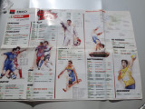 Afis calendar Anul sportiv 2007, scos de Gazeta sporturilor, 82x58 cm, 36, Albastru