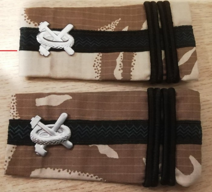C3 - Grade militare - mozaic desert - locotenent colonel auto