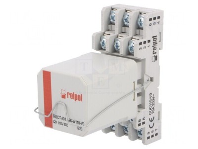 Releu intermediar 3PDT 110VDC 16A 250VAC foto