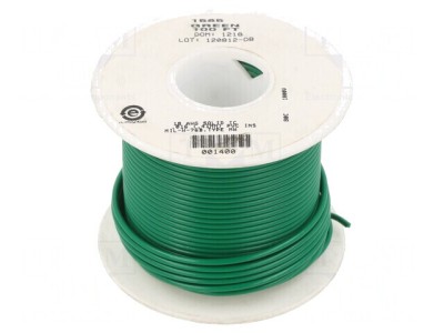 Cablu HookUp Wire 18AWG PVC Verde 30,5m 1kV foto