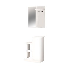 Cuier hol Wizbo melaminat alb 61x37x82.5cm
