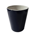 Pahar ceramica, 330 ml, Albastru indigo/Galben