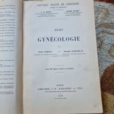 Gynecologie - Emile Forgue, Georges Massabuau XXXIV foto