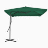 Umbrela de soare de exterior, stalp din otel, verde, 250x250 cm GartenMobel Dekor, vidaXL