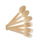 Tacamuri de lemn pentru activitati crafts,6 bucati set