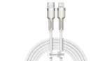 Baseus Cafule Cablu de &icirc;ncărcare USB C - Lightning, PD, 20W, 2m (alb)