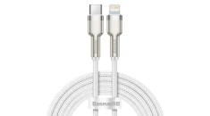 Baseus Cafule Cablu de &icirc;ncărcare USB C - Lightning, PD, 20W, 2m (alb)