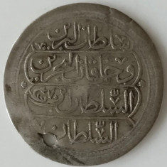 Moneda Argint Imperiul Otoman - 1 Kurus 1814 - Anul de domnie 7