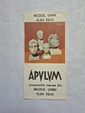 Pliant Ghid Apvlvm Monumente Romane Muzeul Unirii Alba Iulia Carte Veche Arheologie Epoca Comunista Istorie Apulum Brosura Colectie Suvenir