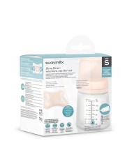 Set de start biberon anticolici 180 ml variabil + Suzetă -2-2 luni Zero Zero Suavinex