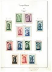 Europa, CEPT 1956-1975 - Colecție timbre neuzate in album