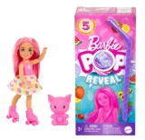Papusa surpriza Barbie Chelsea, Pop Reveal Fruit, 5 surprize, HRK58
