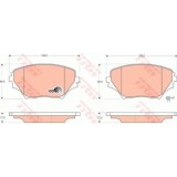 Placute frana Toyota Rav 4 2 (Cla2, Xa2, Zca2, Aca2), 06.2000-11.2005, TRW