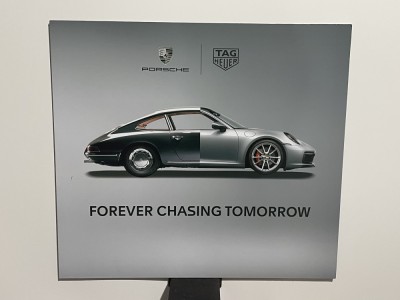Imprimare afiș publicitar exclusiv PORSCHE pe dibond UV din aluminiu de &amp;icirc;naltă calitate foto