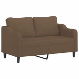Cumpara ieftin Canapea cu 2 locuri, maro, 140 cm, material textil