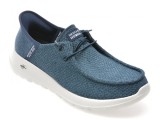 Cumpara ieftin Mocasini SKECHERS bleumarin, GO WALK MAX, din material textil
