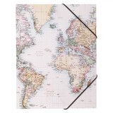 Mapă Carton, Model Hartă, Elastic, Dimensiune 24x32cm, Oem