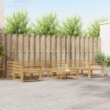 vidaXL Set de canapele de exterior 8 pcs Alb 3386203