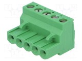 Regletă de conexiuni deconectabilă TE Connectivity, Pas pini 5,08mm, Piste 5