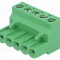 Regletă de conexiuni deconectabilă TE Connectivity, Pas pini 5,08mm, Piste 5