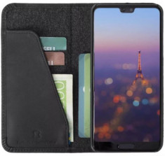 Husa Flip Cover Krusell Sunne 4 Card KRS61363 pentru Huawei P20 (Negru) foto