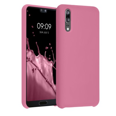 Husa pentru Huawei P20, Silicon, Roz, 45689.212 foto